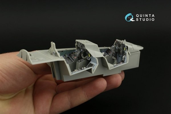Quinta Studio QD32098 F-14A 3D-Printed &amp; coloured Interior on decal paper ( Trumpeter ) 1/32