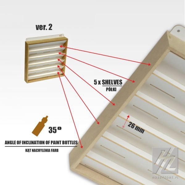 Hobby Zone HZ-x3 ver.2 Paint Hanger (26mm - bottle size)