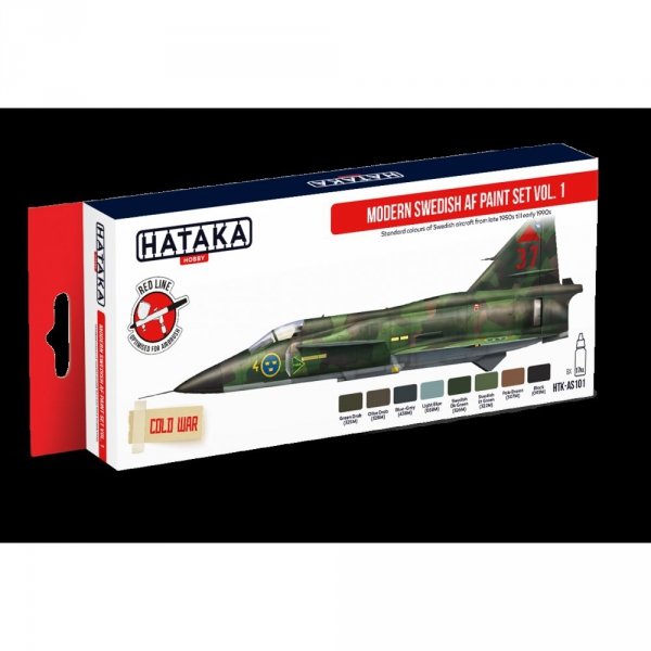 Hataka HTK-AS101 Modern Swedish AF paint set vol.1 (8x17ml)