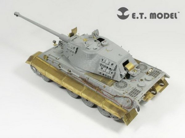 E.T. Model EA35-027 WWII German King Tiger/Jagdtiger Fender &amp; Side Skirts For DRAGON Kit 1/35