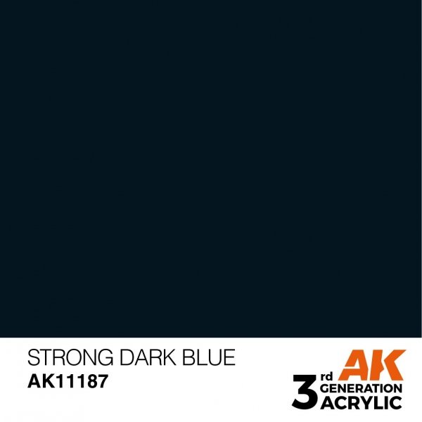 AK Interactive AK11187 STRONG DARK BLUE – STANDARD 17ml