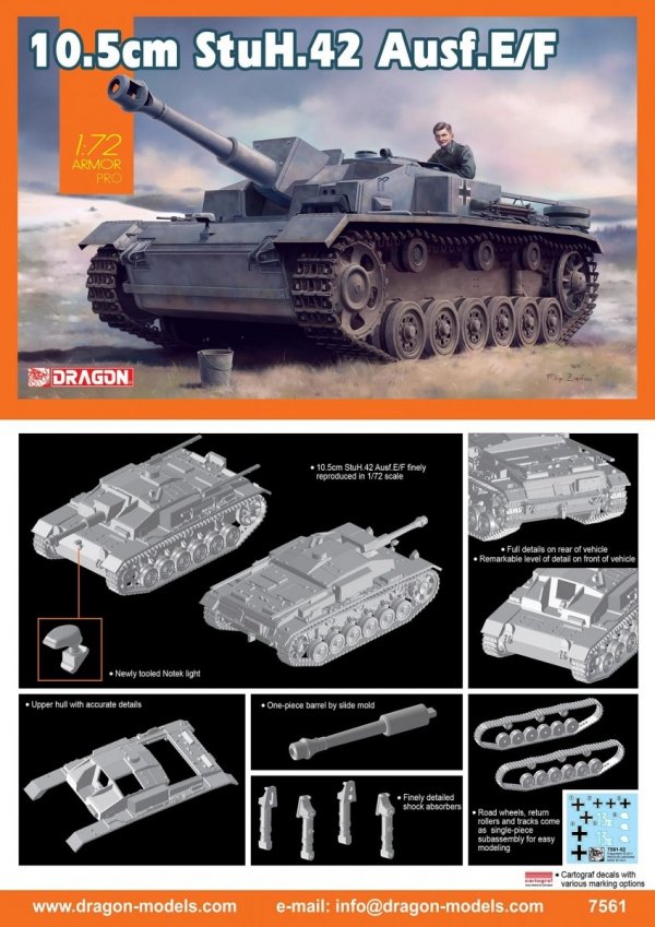 Dragon 7561 10.5cm StuH.42 Ausf.E/F (1:72)