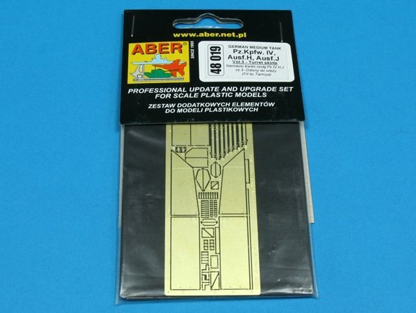 Aber 48019 German medium tank Pz.Kpfw. IV, Ausf.H, J early - vol. 3 - additional set - turret skirts (1:48)