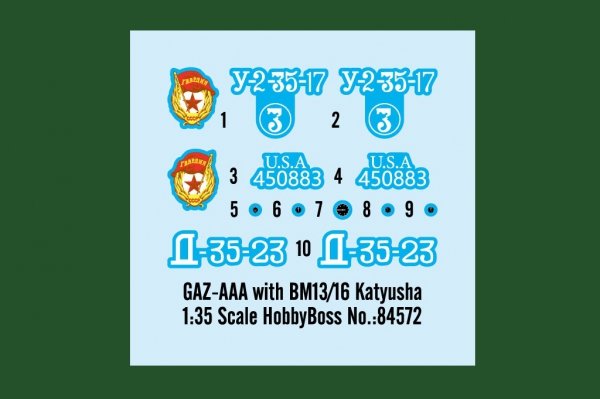 Hobby Boss 84572 GAZ-AAA with BM13/16 Katyusha 1/35