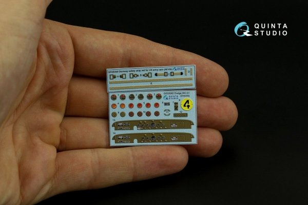 Quinta Studio QD35062 Dodge WC-51 3D-Printed &amp; coloured Interior on decal paper (Zvezda) 1/35