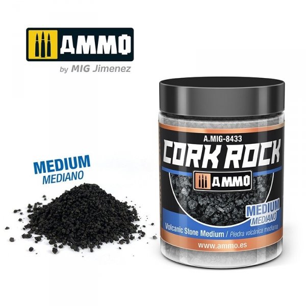 AMMO of Mig Jimenez 8433 CREATE CORK Volcanic Rock Medium 100ml