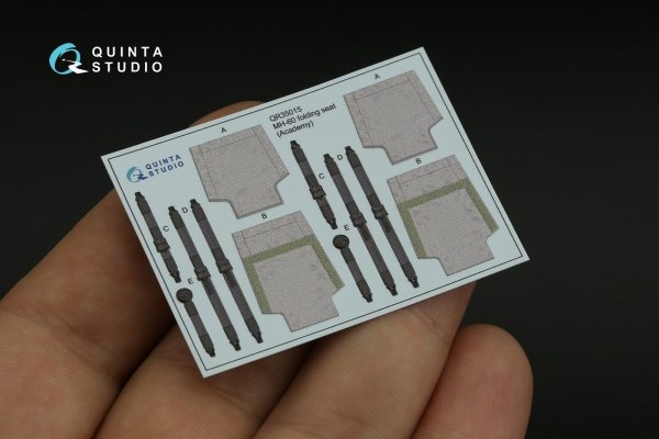 Quinta Studio QR35015 H-60 Family folding seats (Academy), 2 pcs 1/35