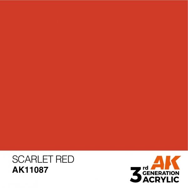 AK Interactive AK11087 SCARLET RED – STANDARD 17ml