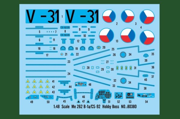 Hobby Boss 80380 Me 262 B-1a/CS-92 1/48