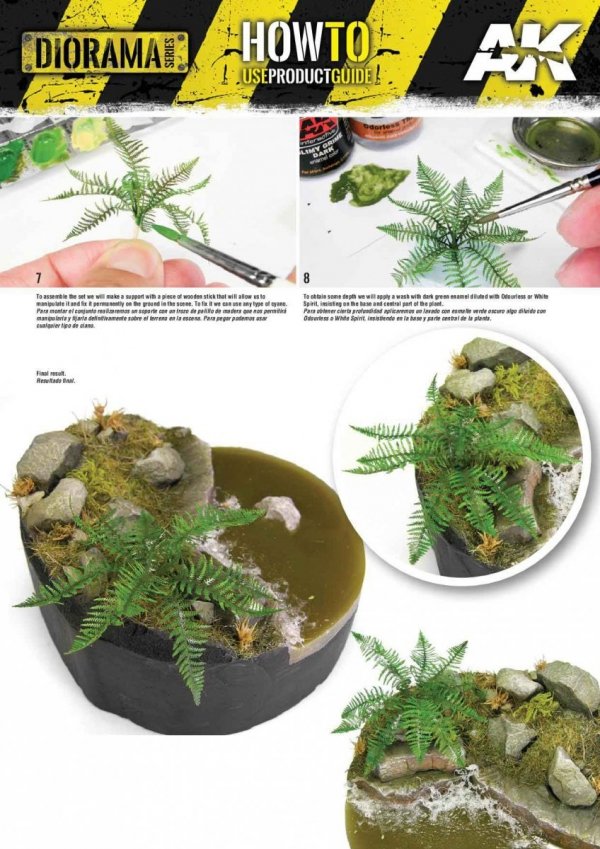 AK Interactive AK8138 JUNGLE PLANTS SET 1/32 AND 1/35
