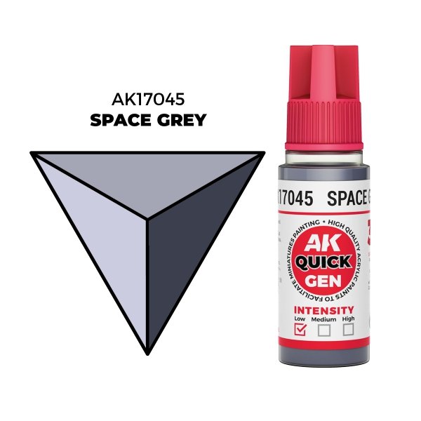 AK Interactive AK17045 SPACE GREY – QUICK GEN COLOR 18ml
