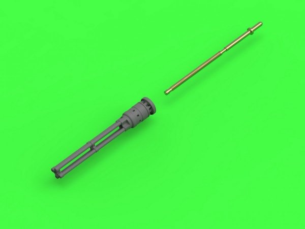 Master AM-48-126 Mi-24 (Hind D/E) - JakB-12.7 machine gun barrel and DUAS probe (metal and resin parts) 1:48