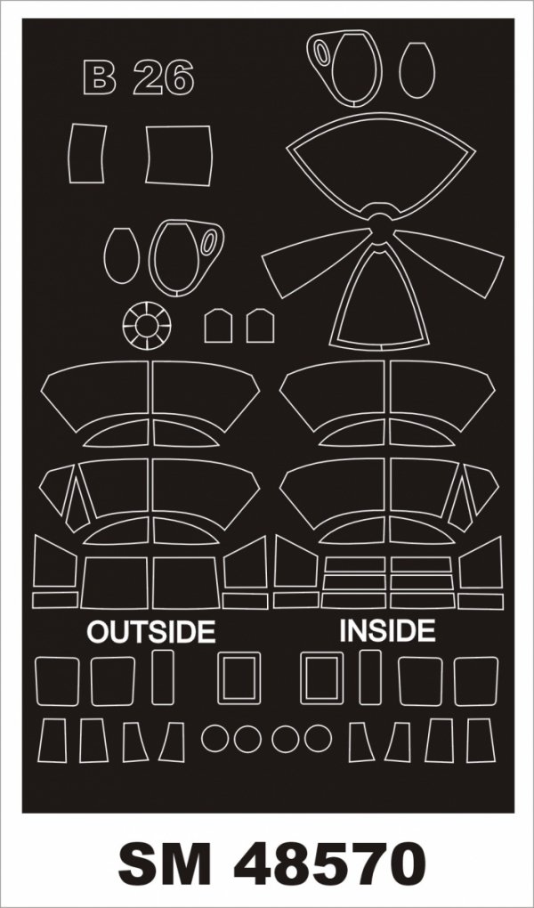 Montex SM48570 B-26B MARAUDER for ICM 1/48