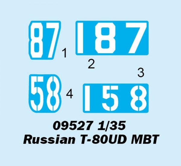 Trumpeter 09527 Russian T-80UD MBT 1/35