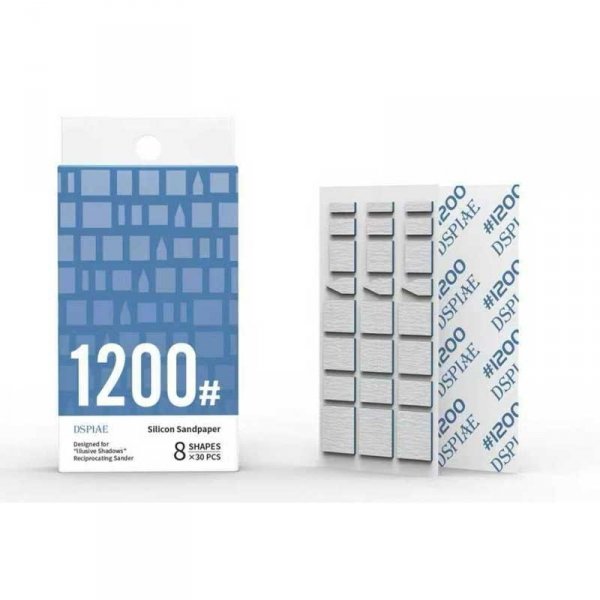 DSPIAE SS-ES12 Illusive Shadow Reciprocating Sander Dedicated Silicone File #1200