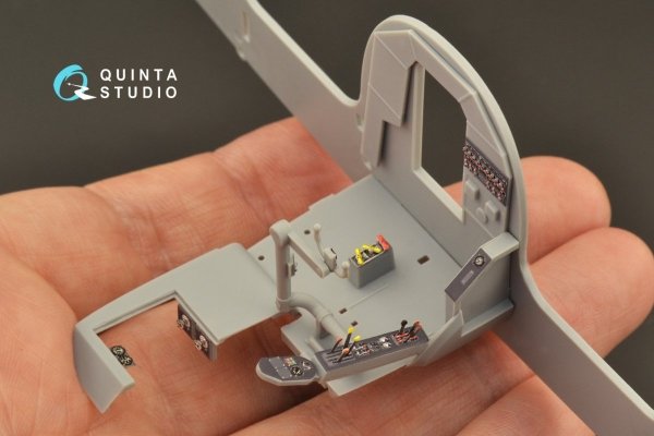 Quinta Studio QDS-48266 He 111H-3/H-6 3D-Printed &amp; coloured Interior on decal paper ( ICM ) (Small version) 1/48