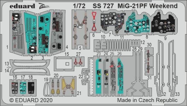 Eduard SS727 MiG-21PF Weekend Eduard 1/72