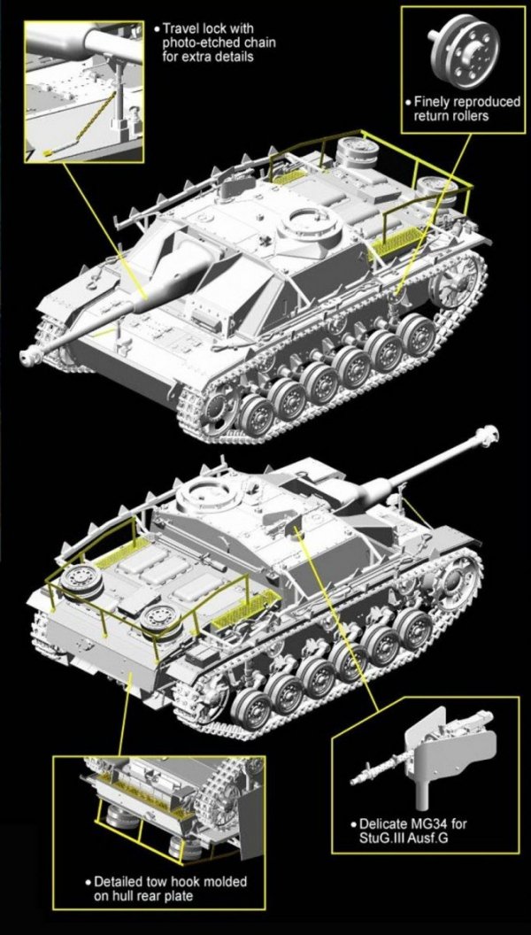 Dragon 6593 StuG.III Ausf.G Late Production Dec.1944 (1:35)