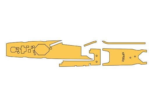 Hasegawa QG71 (72171) Linoleum Masking Sheet for Destroyer Asashio 1:700