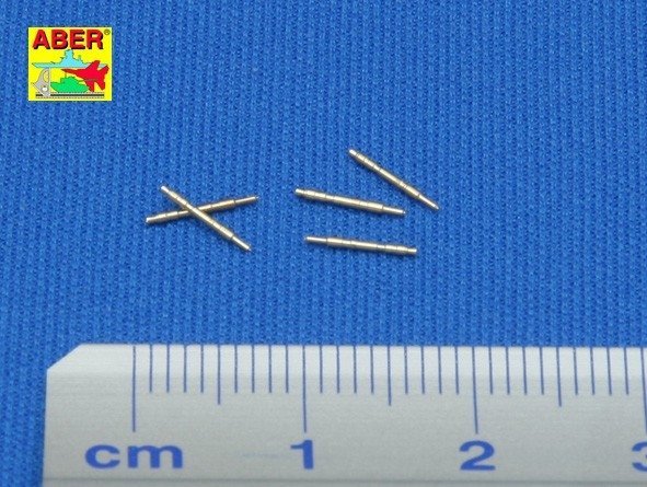 Aber 72L-33 Zestaw 5 luf do niemieckich czołgowych karabinów maszynowych MG 34 / Set of 5 Barrels for German Tank MG 34 machine guns 1/72