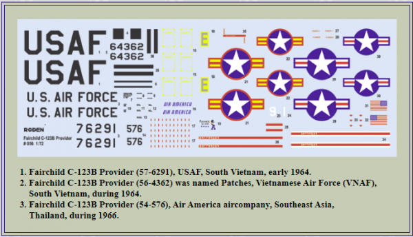 Roden 056 Fairchild C-123B Provider 1/72