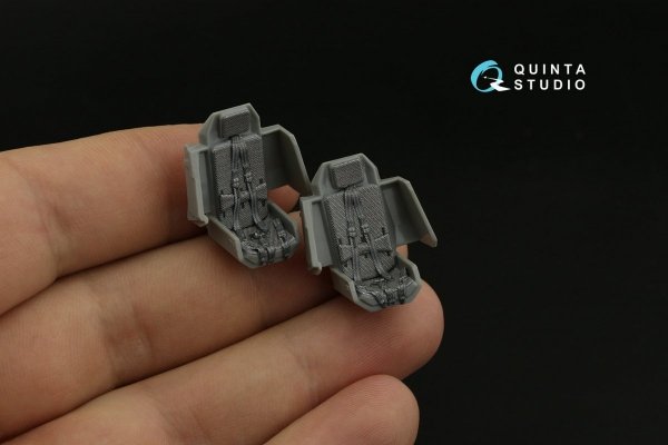 Quinta Studio QD48362 AH-64D 3D-Printed &amp; coloured Interior on decal paper (Hasegawa) 1/48
