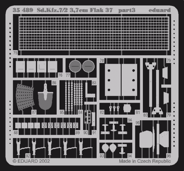Eduard 35489 Sd. Kfz.7/2 Flak 37 37mm 1:35 Tamiya