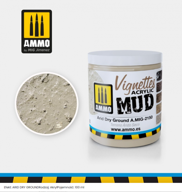 Ammo of Mig 2150 TEXTURE: ARID DRY GROUND 100mL