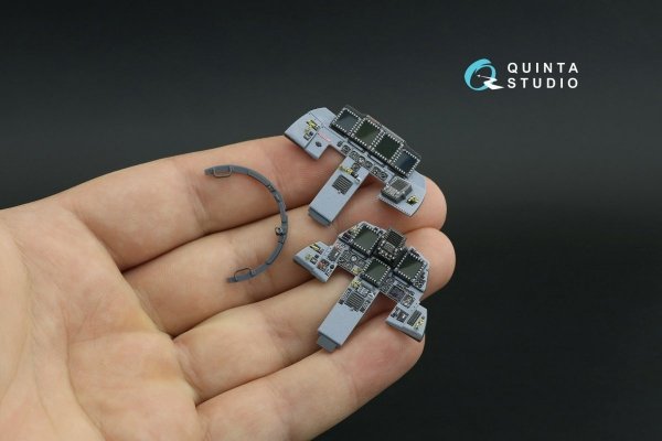Quinta Studio QD32119 F-15E 3D-Printed &amp; coloured Interior on decal paper ( Tamiya ) 1/32