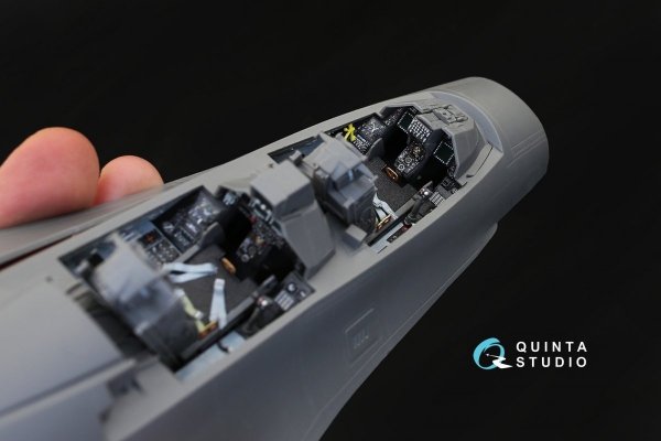 Quinta Studio QD32031 F-16I 3D-Printed &amp; coloured Interior on decal paper (for Academy kit) 1/32