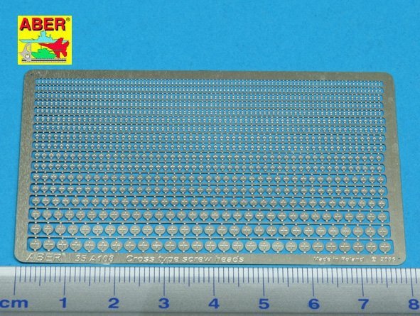 Aber 35A108 Cross type screw heads (1:35)