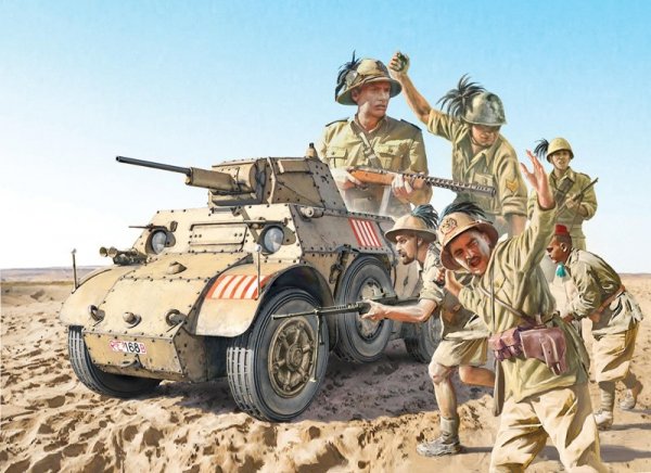 Italeri 6591 Autoblinda AB 41 with Bersaglieri El Alamein 1/35