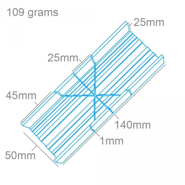 Modelcraft PSA35-260 Mitre Box (Aluminium) For use with Razor Saws (140mm)