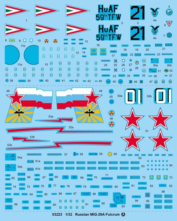 Trumpeter 03223 Russian MIG-29A Fulcrum 1/32