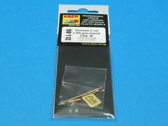 Aber 35L-086 German 2cm L/65 gun barrel for Flak 38 (1:35)	