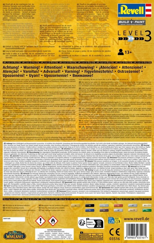 Revell 03516 Gift Set World of Warcraft Thrall (WoW) 1/16