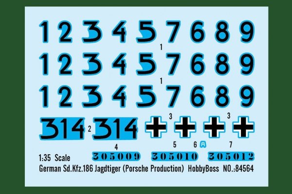 Hobby Boss 84564 German Sd.Kfz.186 Jagdtiger (Porsche Production) 1/35