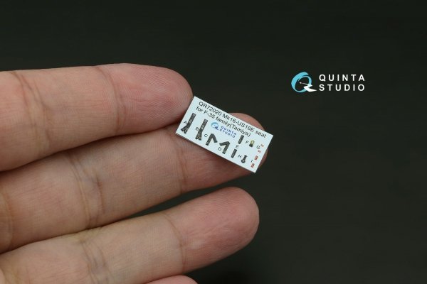 Quinta Studio QD72261 F-35B Lightning II 3D-Printed &amp; coloured Interior on decal paper (Tamiya) 1/72