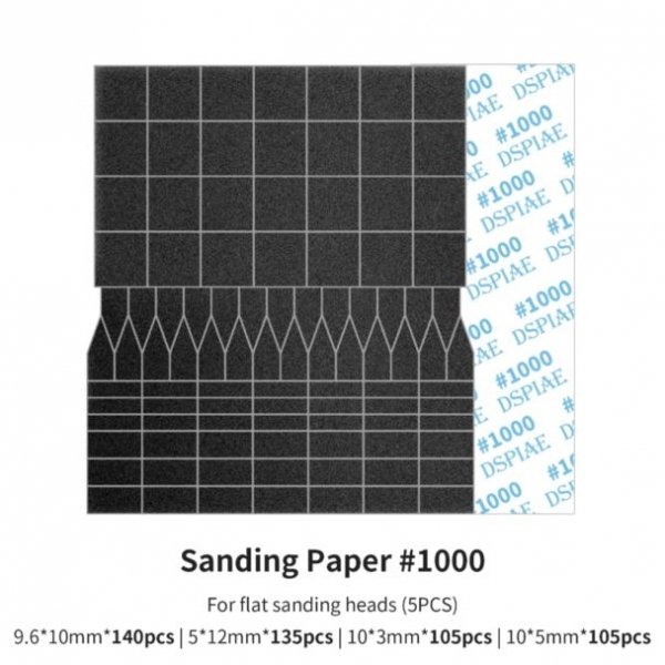DSPIAE SP-ES10 Sanding Paper 1000 Grit