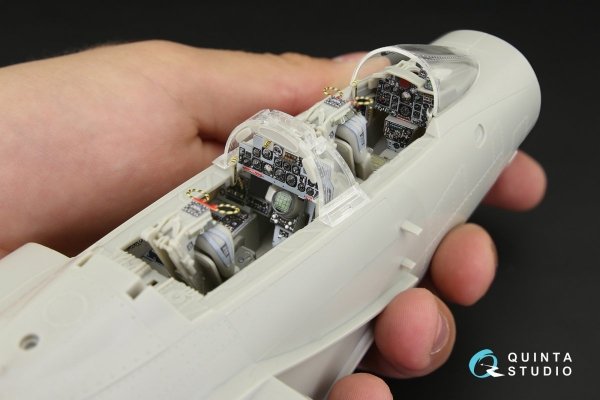 Quinta Studio QD32038 F-4E early/F-4EJ 3D-Printed &amp; coloured Interior on decal paper (for Tamiya kit) 1/32