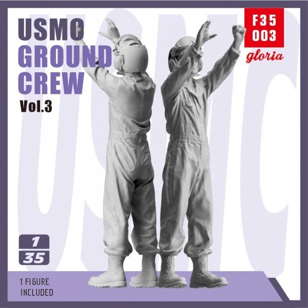 Gloria F35003 USMC Ground Crew Type 3 3D Printed Figures 1/35