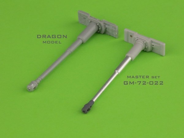Master GM-72-022 PzKpfw VI Tiger I - MG-34 gun barrels &amp; 88mm KwK36 L/56 with late muzzle break and final version gun mantlet 1/72
