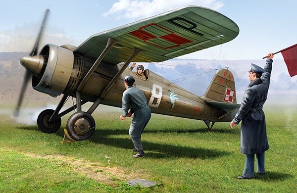 IBG 32005 PZL P.11c w/ Pilot and Ground Crew 1/32