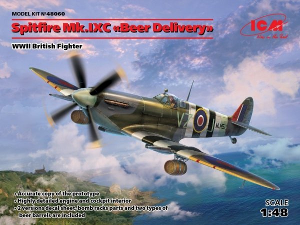 ICM 48060 Spitfire Mk.IXC Beer Delivery, WWII British Fighter (1:48)
