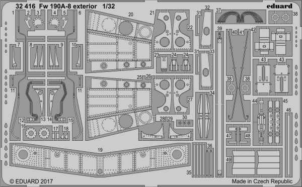Eduard 32416 Fw 190A-8 exterior REVELL 1/32