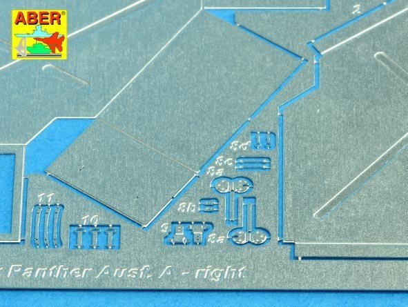 Aber 25020 Rear boxes for (Sd.Kfz. 171) Panther Ausf.A (1:25)