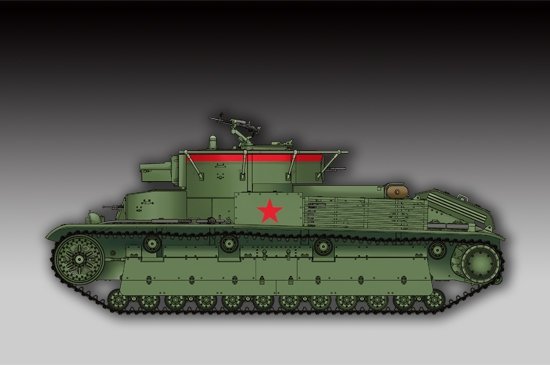 Trumpeter 07150 Soviet T-28 Medium Tank (Welded) 1/72