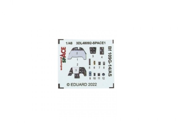 Eduard 3DL48092 Bf 109G-14/ AS SPACE EDUARD 1/48