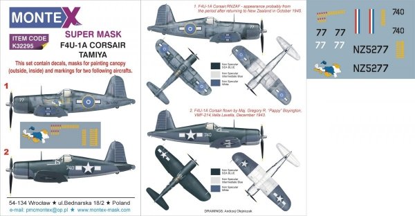 Montex K32295 F4U-1A CORSAIR 1/32