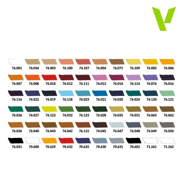 Vallejo 72185 Creative Full Collection - Game AIR Set - Acrylic colors for airbrushing 60x18ml